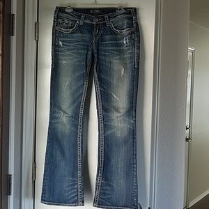 Silver bootcut jeans